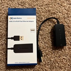 Cable Matter USB 2.0 to RJ45 fast Ethernet adapter